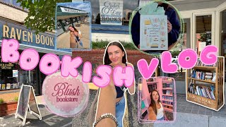 bookish vlog | book shopping, reading journal, haul