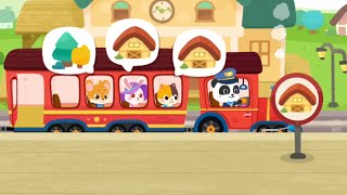 MASINIS PANDA KIKI MENJEMPUT DAN MENGANTARKAN PENUMPANG KERETA DUNIA PANDA | BABY BUS INDONESIA screenshot 3