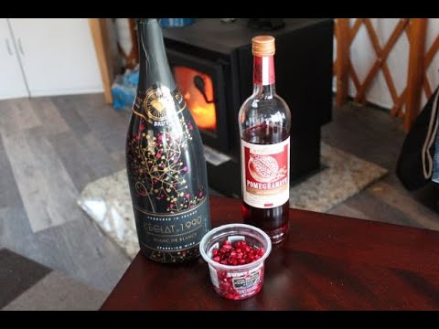 Pomegranate Mimosa in front of a wood stove