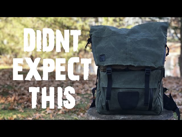 Make Your Own Waxed Canvas Backpack with Leather Accent 