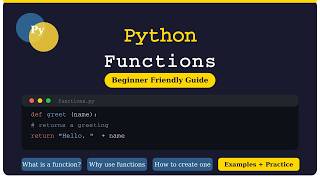 Python Tutorial for Beginners #8: Functions Explained Simply Profile