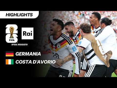 Video Germania - Costa d'Avorio 2-1: Highlights | Mondiali di Calcio FIFA 2026