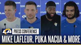 Jared Verse, Puka Nacua & Rams Coordinators On Preparing For Upcoming Matchup vs. Texans