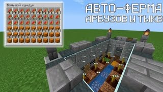 АВТО ФЕРМА ТЫКВ | ЭФФЕКТИВНАЯ А ГЛАВНОЕ АВТОМАТИЧЕСКАЯ | Minecraft FunTime 1.16.5