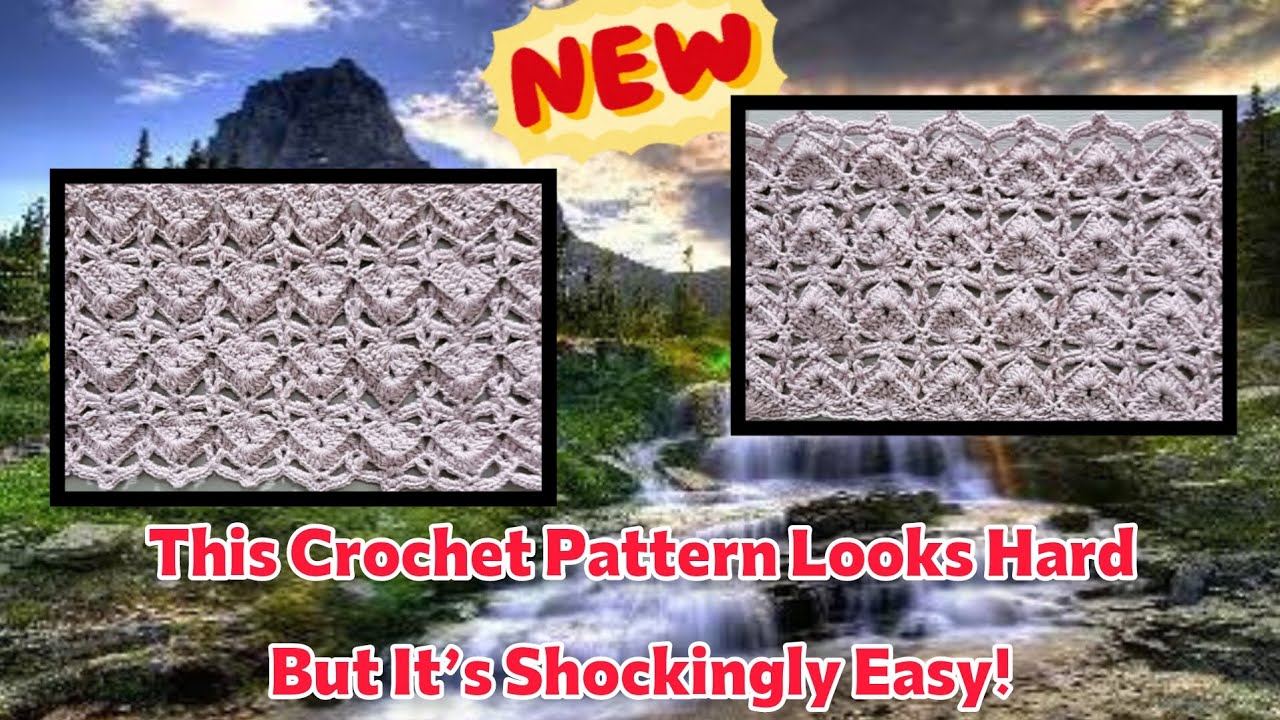 Easy Crochet Pattern Tutorial | Looks Advanced but Shockingly Easy
