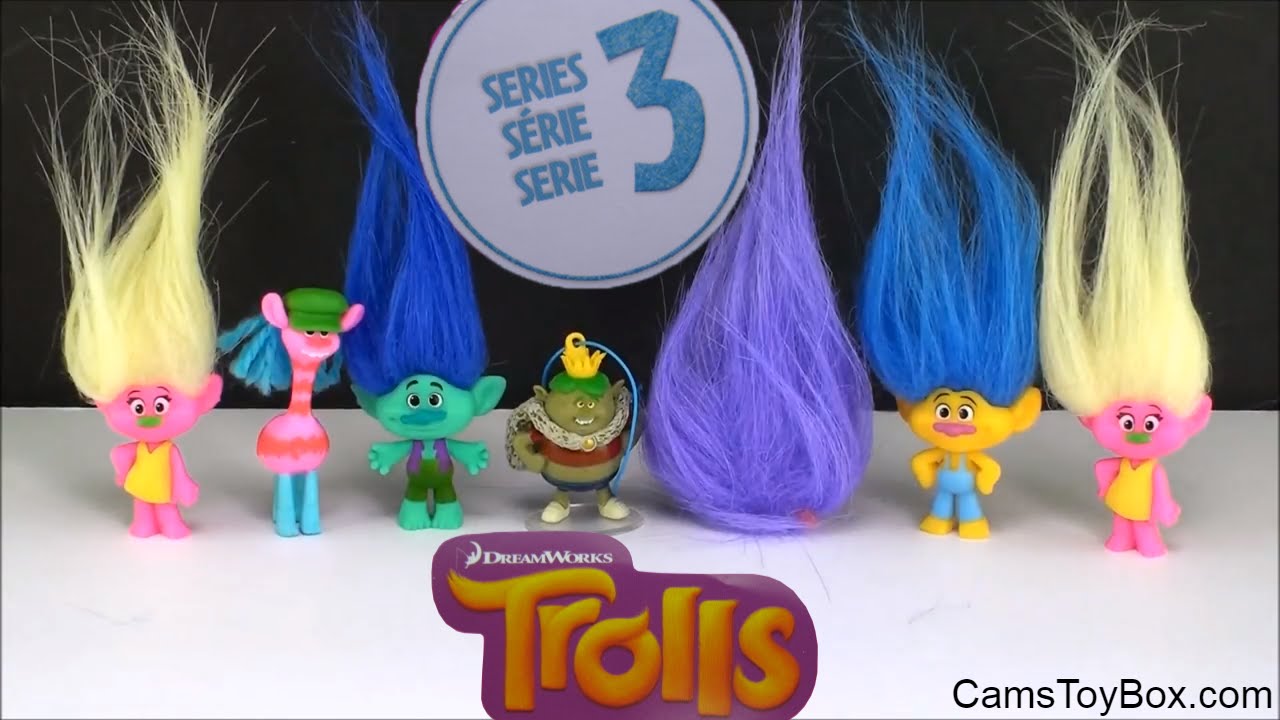 DREAMWORKS TROLLS SERIES 4 Blind Bag Girl Orange Troll Doll Movie Blue Hair  -new $2.39 - PicClick