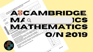 A-Level Pure Mathematics October November 2019 Paper 11 4037/11