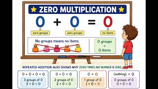 MULTIPLICATION FACTS: ZERO | Any Number × 0 = 0!