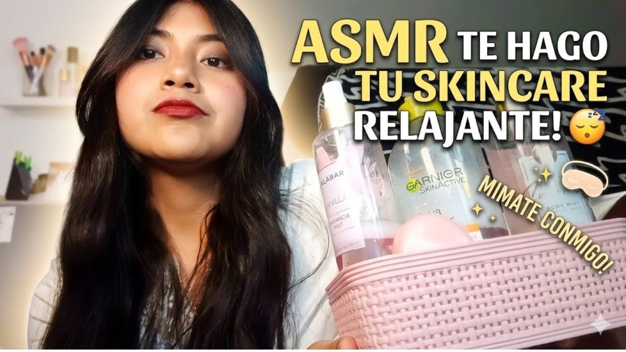 TE HAGO TU RUTINA DE SKINCARE  DE NOCHE❤️ - ASMR 😴💤