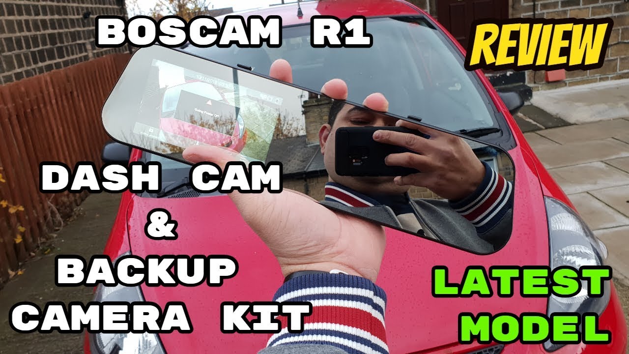 BOSCAM R1 Touch Screen Full HD 1080P Mirror Dash Cam