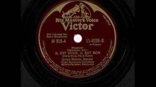 Grace Moore - Il Est Doux, Il Est Bon - From 78 RPM