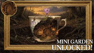 Cottagecore Moody Floral Mini Garden: 4K Ambient Golden Frame Art TV