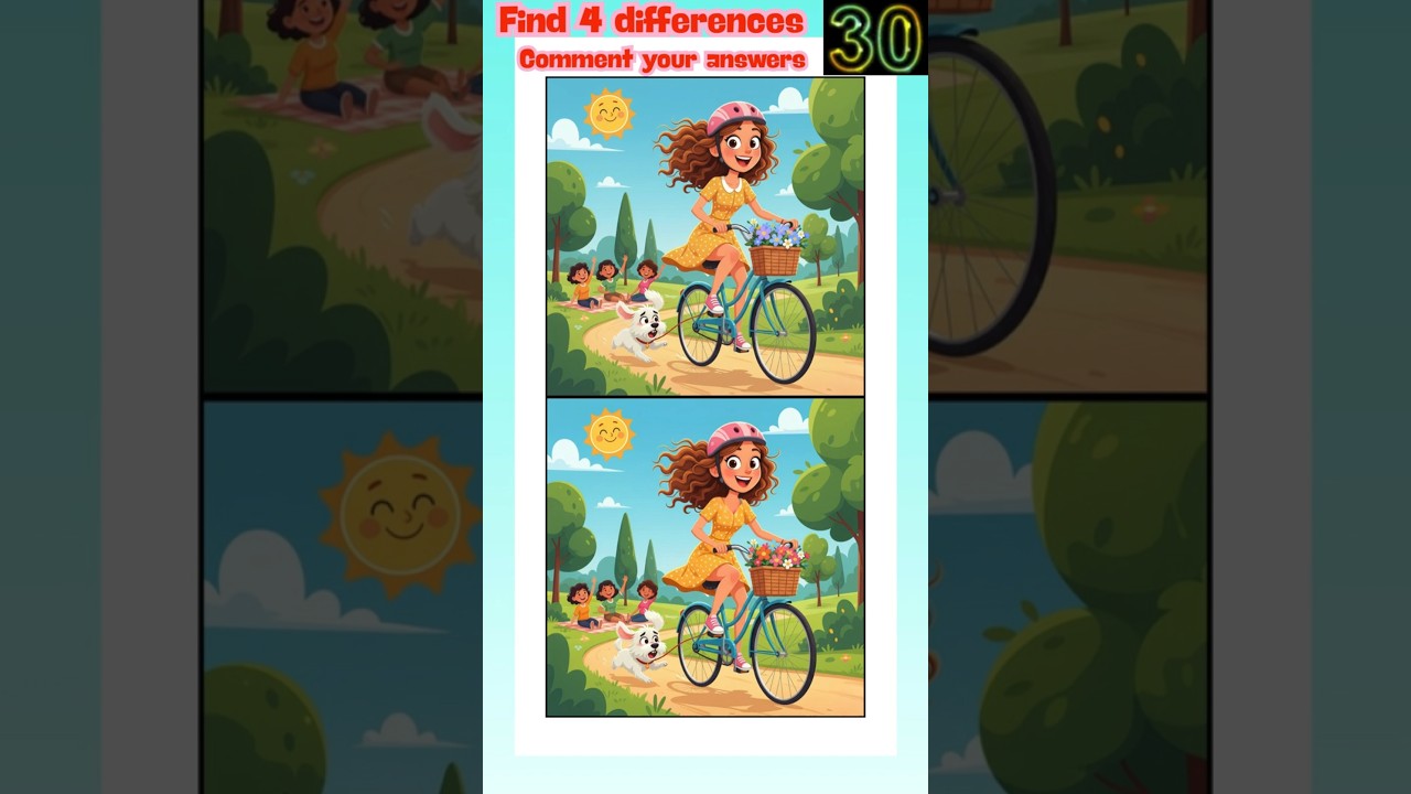 🧠 💡 Spot the Difference Game | Difficulty: Medium #spotthedifferencegame #puzzle #spotthedifferences