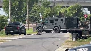 SWAT truck moves toward home during standoff in Kenner