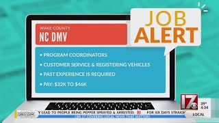 CBS 17 Job Alert - NCDMV is hiring