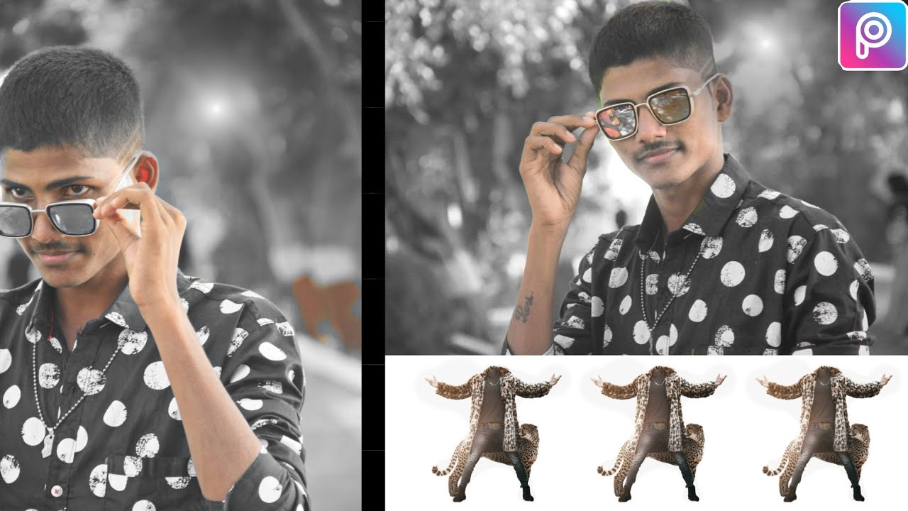 PicsArt black and white tutorial||PicsArt photo editing || edit by