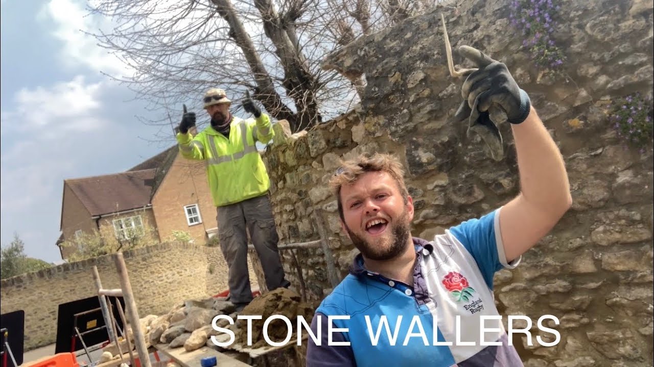 200+ Year Old Stone Wall Repair! YouTube