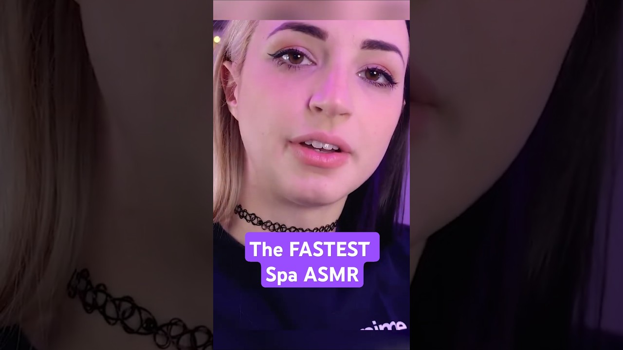The FASTEST ASMR Spa! #asmr #shorts