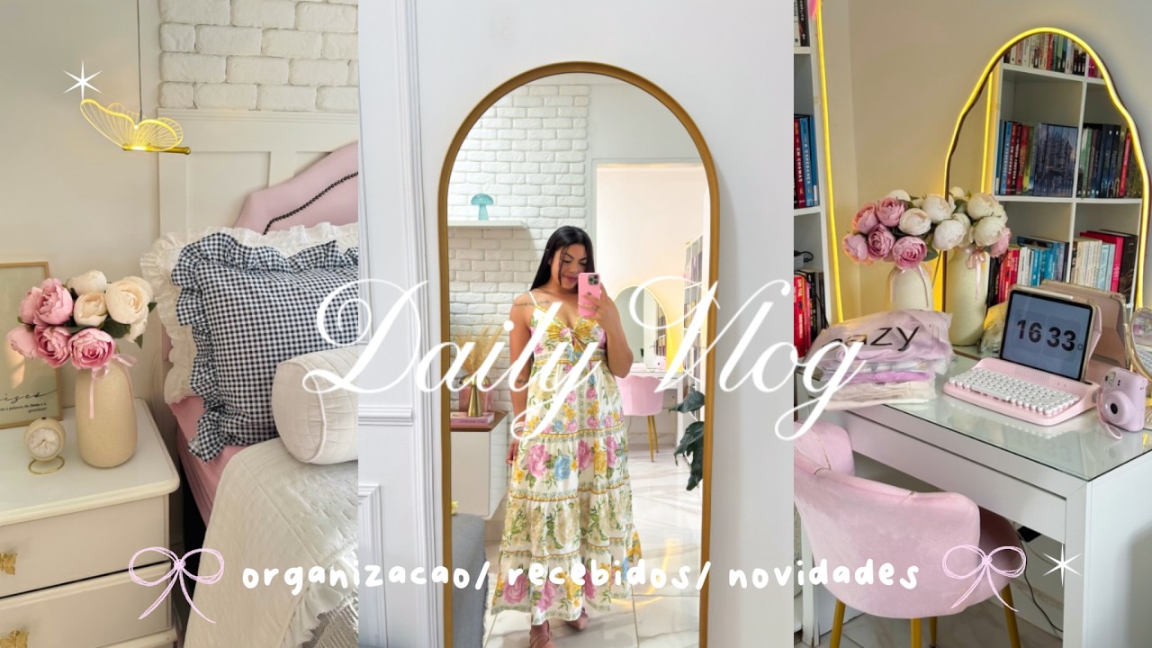 Daily vlog/Novidades/recebidos/ organização/ fiz geleia na panificadora