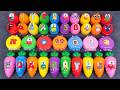 Rainbows SLIME 💫 Look Numberblocks, Alphablocks, Alphabet Lore in EGGS & Carot Glitter, Satisfying🌈