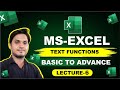 MS Excel | Text Functions in HINDI