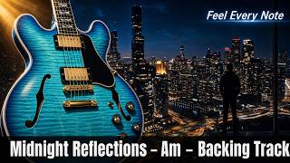 Midnight Reflections – Slow Blues Backing Track in Am | For Practice