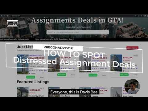 what is distressed assignment sale