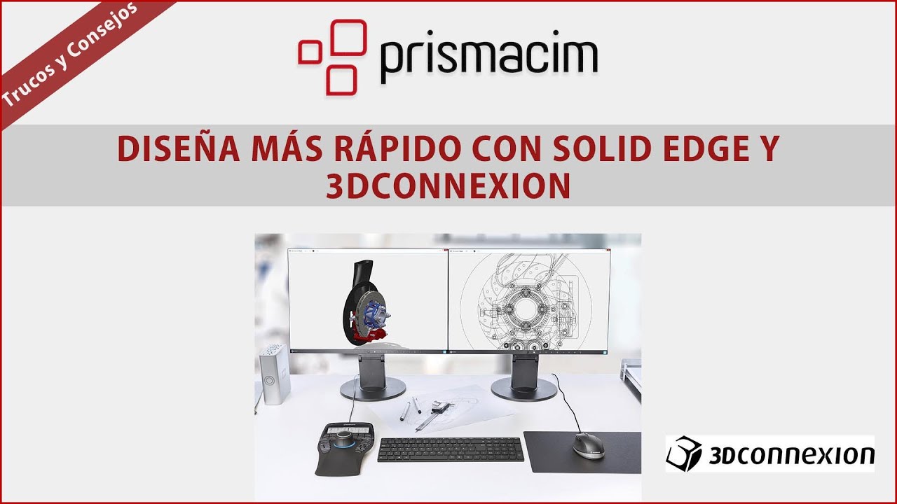 Diseña más rápido con Solid Edge y 3DConnexion - YouTube