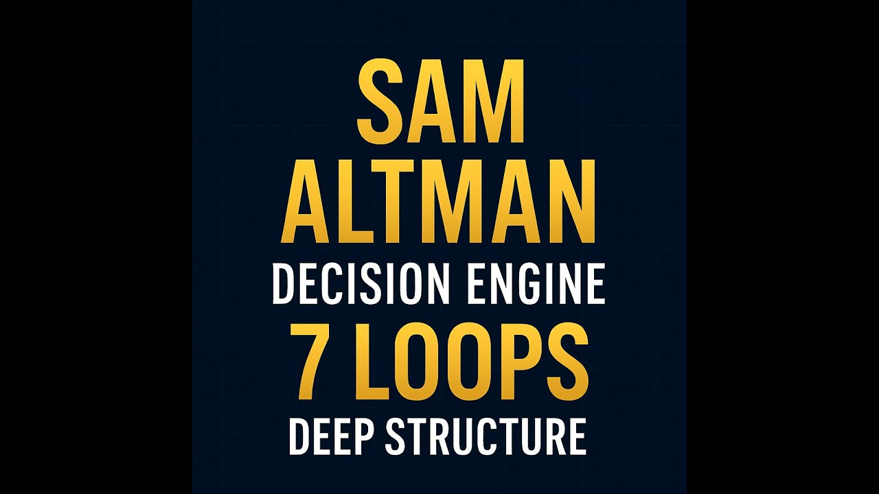 6.Sam Altman Decision Engine — 7 Loops Deep Structure - YouTube