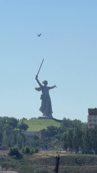 Волгоград / Сталинград - Мамаев курган, монумент Родина мать #россия # ...