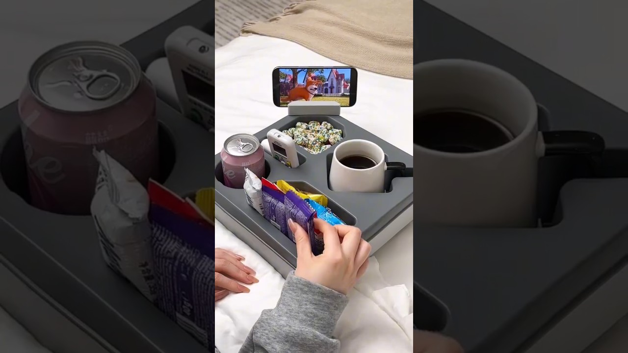 ☕ Never Spill Again! Sofa Cup Holder Tray 🍹 | Shop Wise Picks