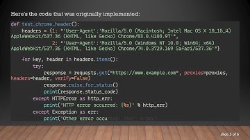 How to Properly Send HTTP Header Requests Using a Dictionary in Python