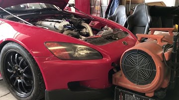 Stock block 800 HP Honda S2000 ?!? Big single turbo s2000 on the dyno