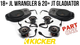 Kicker Plug & Play Speaker Upgrade Bundle (Part 1) | 2018+ JL Wrangler / 2020+ JT Gladiator