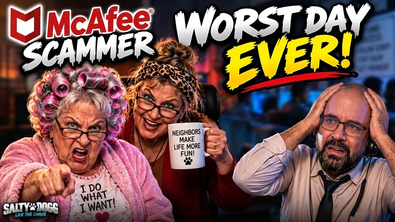 McAfee Scammer Has the WORST DAY EVER With a Feisty Grandma 😂 | Scambaiting