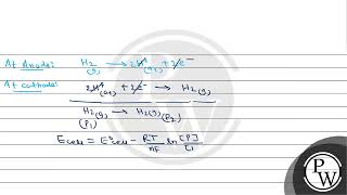 What will be the emf for the given cell ? \[ \mathrm{Pt} / \mathrm{H}_{2}\left(g, \mathrm{P}_{1}...