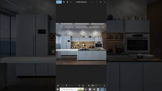 Modern Kitchen 3d design #architecturaldesign #ytshortvideo #Design v