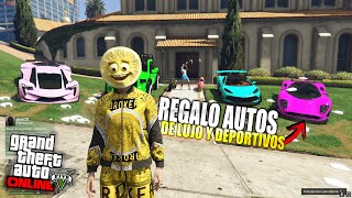 Le REGALO AUTOS DE LUJO ? y SUPERAUTOS ️ a MIS AMIGOS en GTA 5 ONLINE con ESTA NUEVA OPCIÓN! 