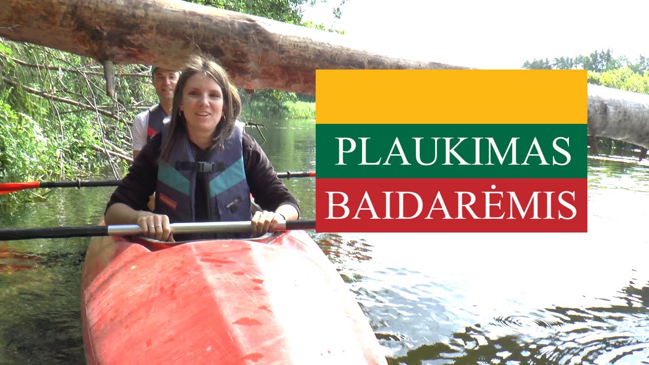 PLAUKIMAS BAIDARĖMIS ŽEIMENOS UPE (lietuviški subtitrai)