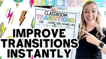 This Anchor Chart Will Cut Transition Time in HALF