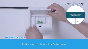 DuctlessAire Troubleshooting Error Codes E0 or F4, EEPROM Chip Error