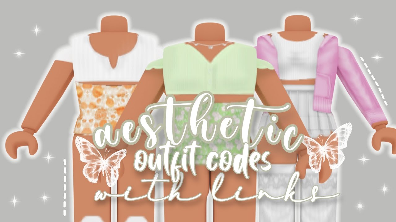 Aesthetic outfit codes + links || ROBLOX - YouTube