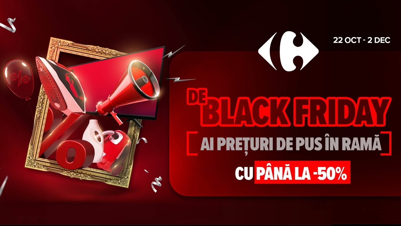 Carrefour | Black Friday: Persil capsule 2 la pret de 1 & 40% reducere la gama de carte