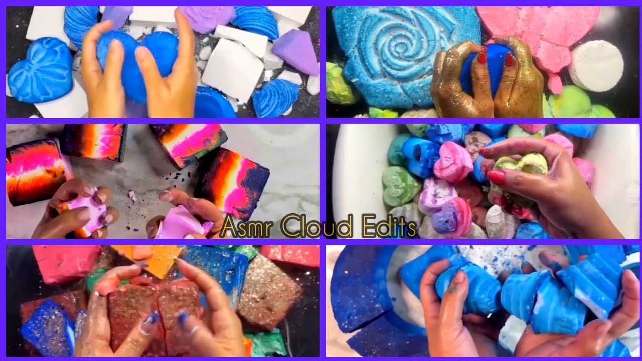 @asmrcloud Gym Chalk Softies | Dyed BSN | Crispy Gym Chalk | ASMR - YouTube