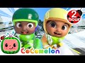 Cody &amp; Nina Christmas Snow Racing! | 2 HOUR CoComelon Kids Songs &amp; Nursery Rhymes