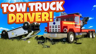 I Became a Tow Truck Driver in the BEST City RP in Brick Rigs Online Servers! screenshot 3