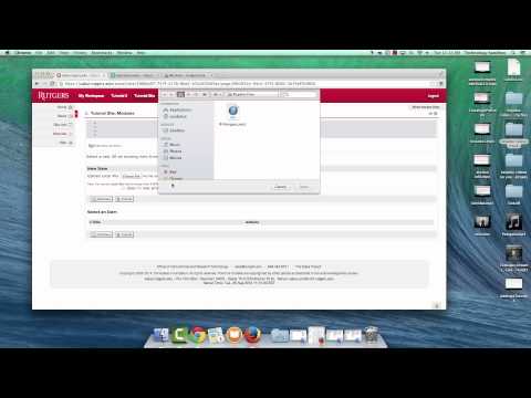 Sakai Tutorial: How to set up Modules