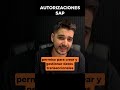 Cómo FUNCIONAN  AUTORIZACIONES en SAP