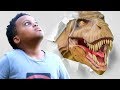 T-Rex vs Shasha And Shiloh IRL - Onyx Kids