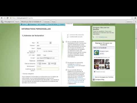 Comment créer votre compte sur groupon.fr ?